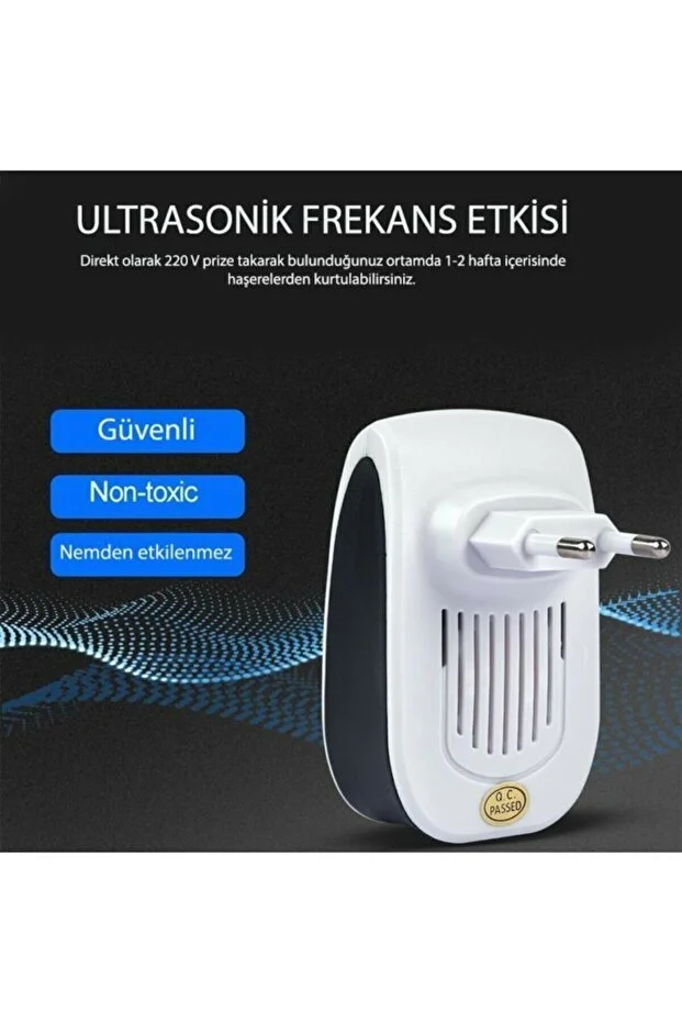 4 Adet Fare Haşere Kemirgen Kovucu Elektronik Ultra Sonic Kovucu Yüksek Frekans XLF101